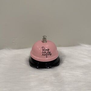 Pink and Black “Ring for Refill” Service Bell